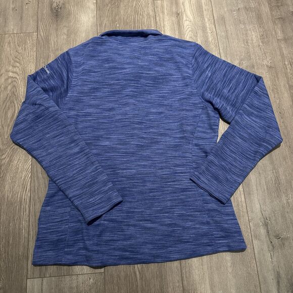 Columbia Jacket Women's L Trek Fleece Full Zip Blue Pockets Outdoors - Picture 3 of 4